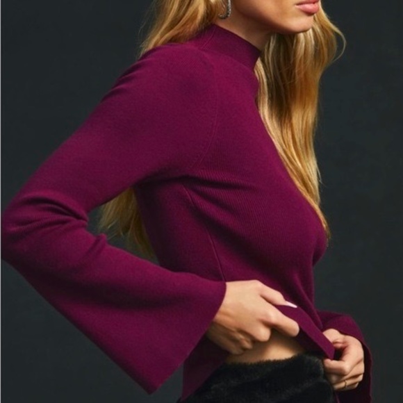 Maeve The Arlowe Bell-Sleeve Sweater by Anthropologie - Picture 1 of 13